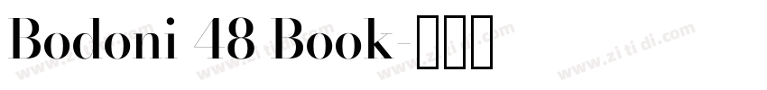 Bodoni 48 Book字体转换